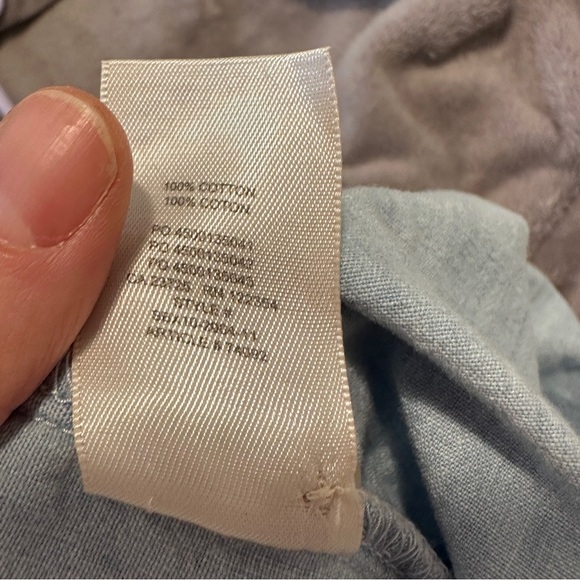 Denim Forum The Jane Shirt Light Blue Japanese Cotton Chambray Size Medium - Picture 12 of 13